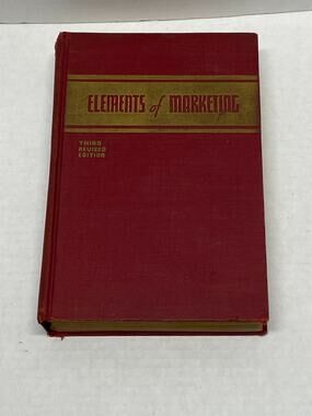 Vintage 1946 Elements of Marketing Converse Huegy Prentice Hall  Pre Owned